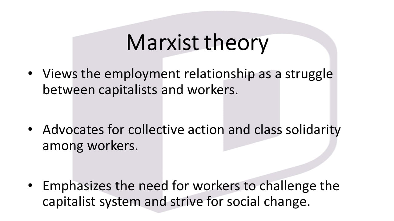 Top 3 Theories of Industrial Relations – Pluralist, Unitary & Marxist