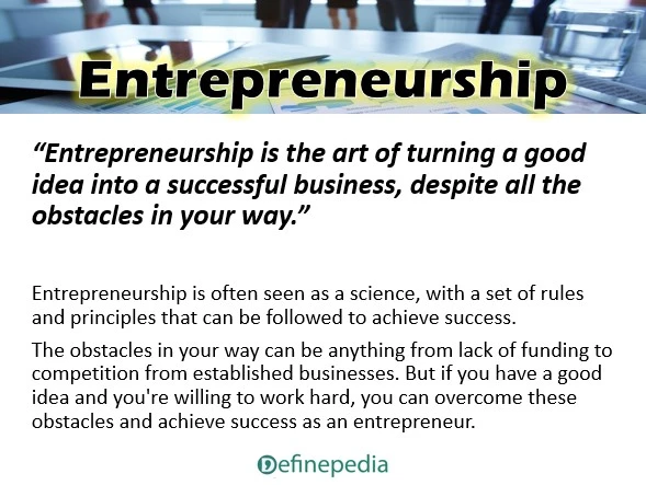 Entrepreneurship definition