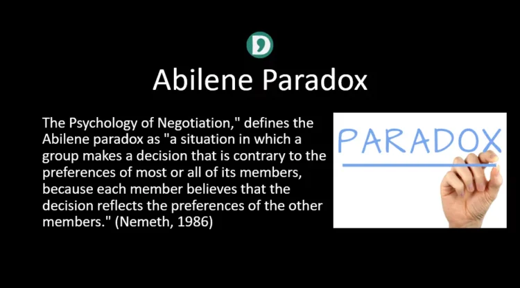What is Abilene paradox?